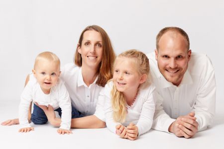Familienfoto im Fotostudio in Künzelsau